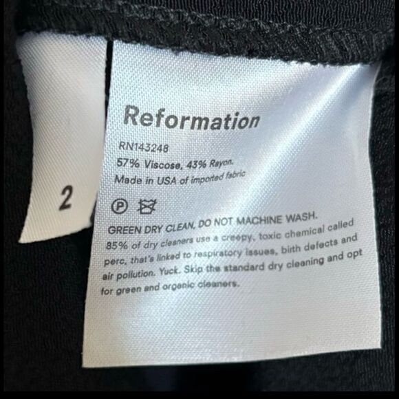 Reformation Wilshire Dress in black - Picture 7 of 10